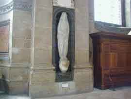 John Donne memorial in St Pauls Cathedral